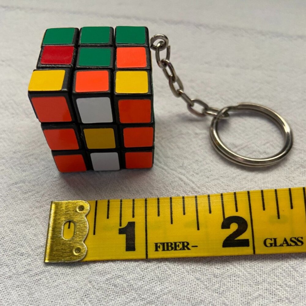 Vintage 1980s Miniature Rubik’s Cube Key Chain - Picture 7 of 10